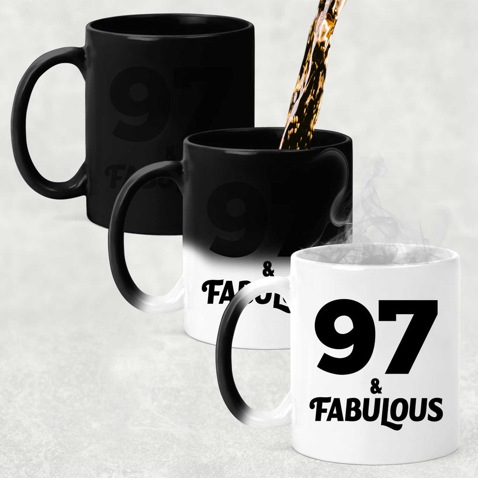 97th Birthday 97 & Fabulous - 11oz Color Changing Mug