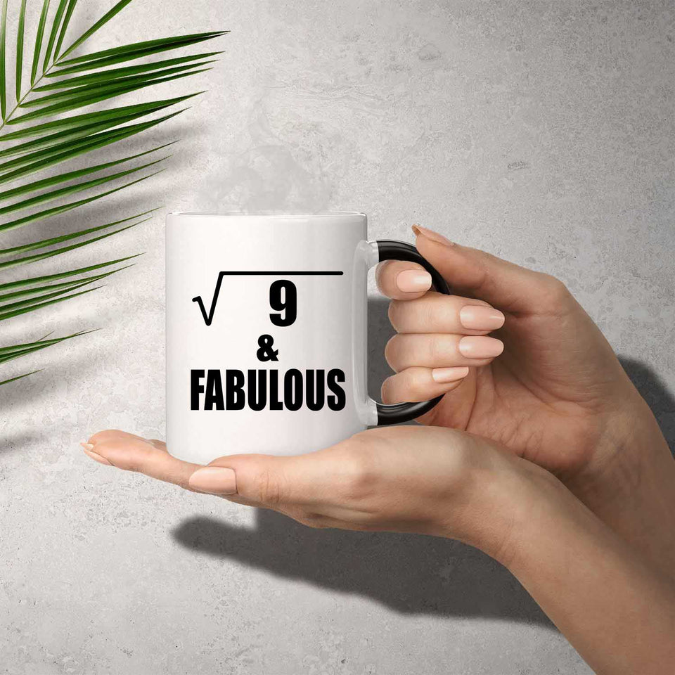 3rd Birthday Square Root of 9 & Fabulous - 11oz Color Changing Mug