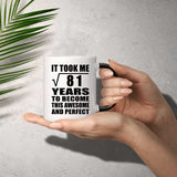 9th Birthday Took Square Root of 81 Years To Awesome - 11oz Color Changing Mug