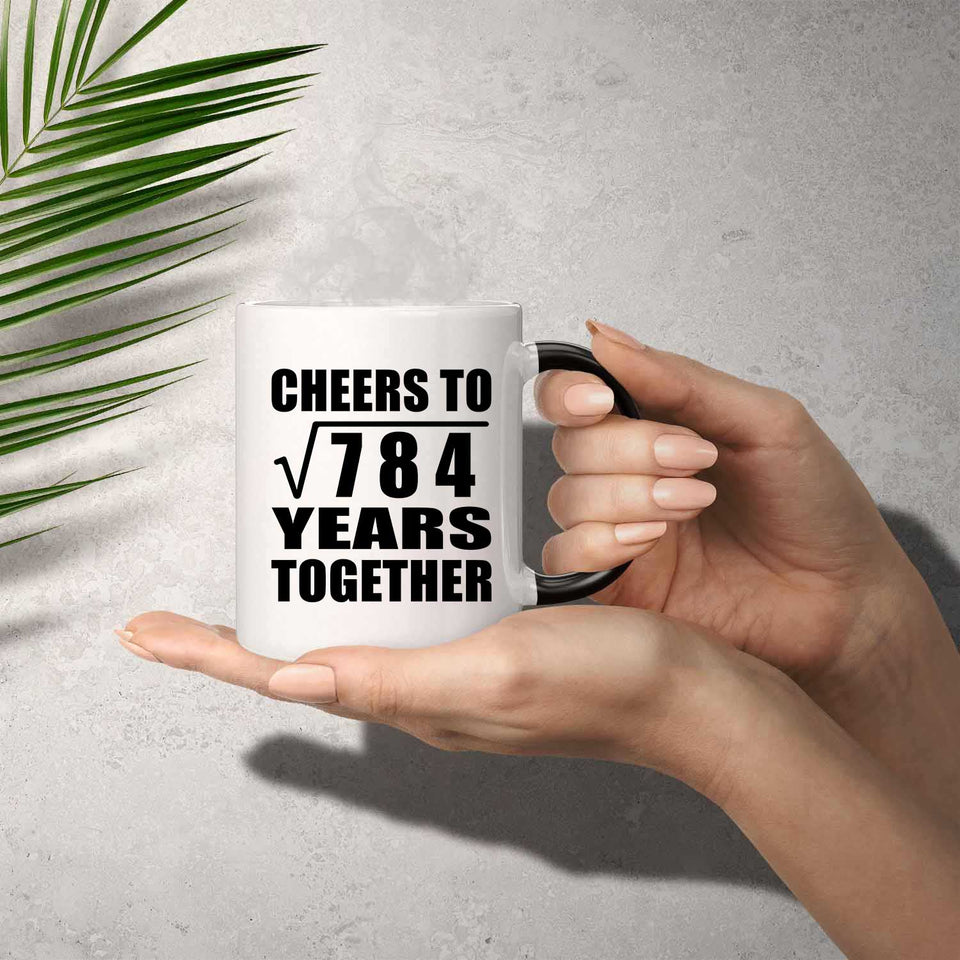 28th Anniversary Cheers To Square Root of 784 Years Together - 11oz Color Changing Mug