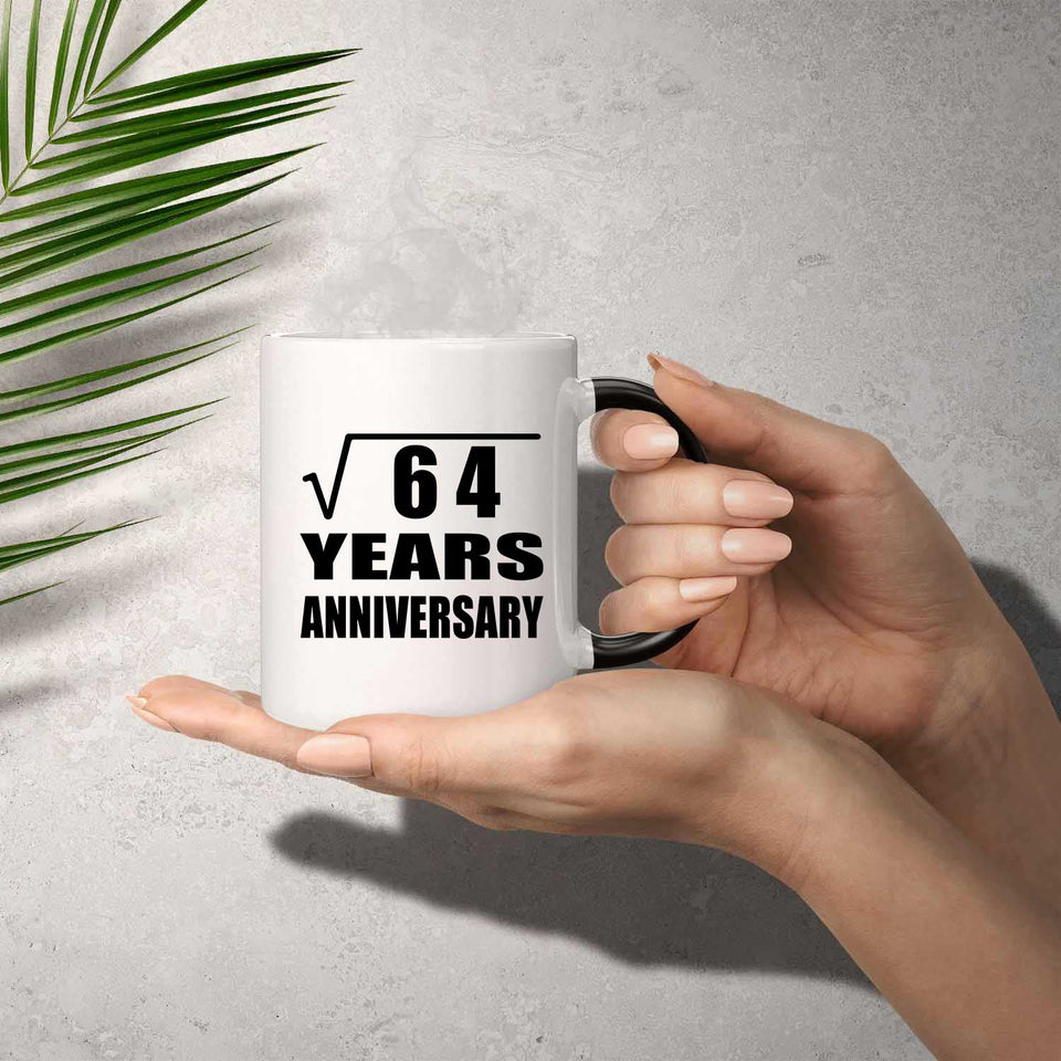 8th Anniversary Square Root of 64 Years Anniversary - 11oz Color Changing Mug