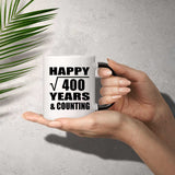 Happy 20th Anniversary Square Root of 400 Years & Counting - 11oz Color Changing Mug