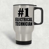 Number One #1 Electrical Technician - Silver Travel Mug