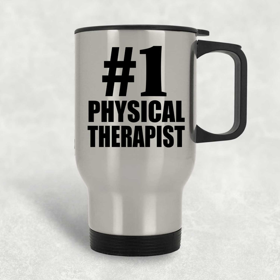 Number One #1 Physical Therapist - Silver Travel Mug