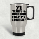 Happy 71st Anniversary 71 Years & Counting - Silver Travel Mug