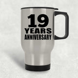 19th Anniversary 19 Years - Silver Travel Mug