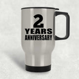 2nd Anniversary 2 Years - Silver Travel Mug