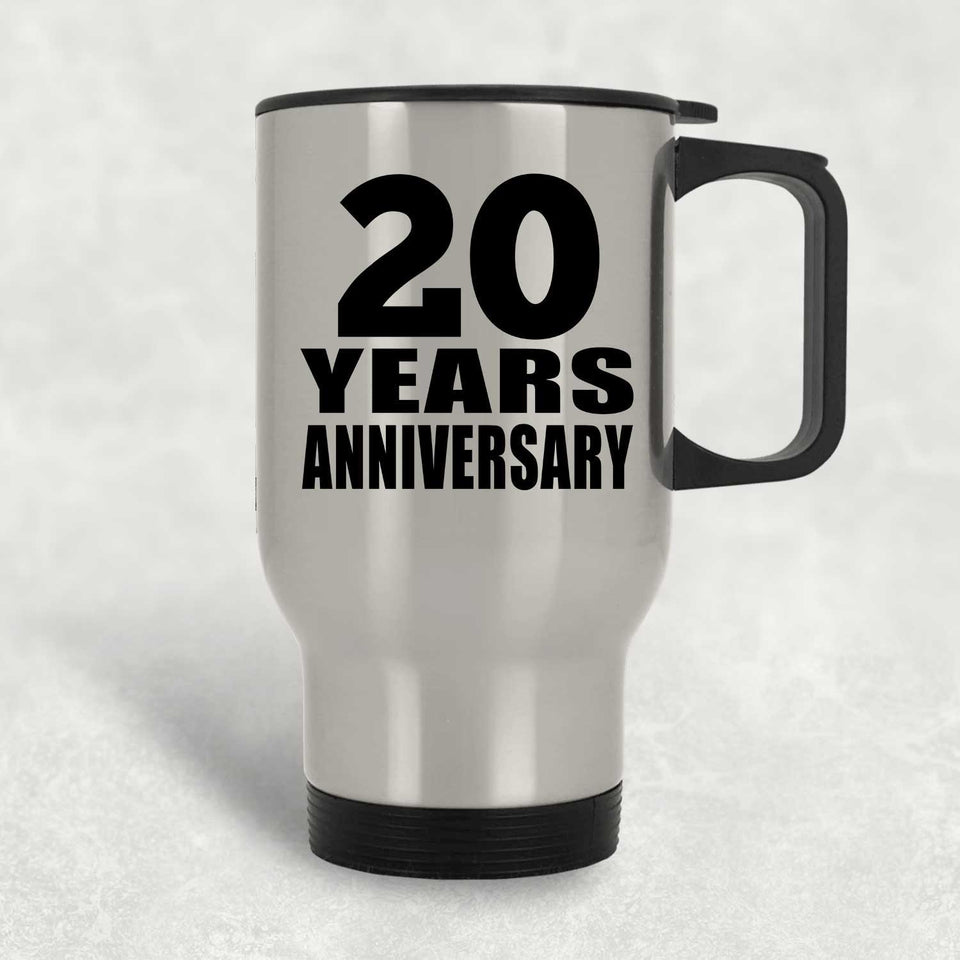 20th Anniversary 20 Years - Silver Travel Mug
