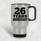 26th Anniversary 26 Years - Silver Travel Mug