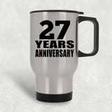 27th Anniversary 27 Years - Silver Travel Mug