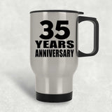 35th Anniversary 35 Years - Silver Travel Mug