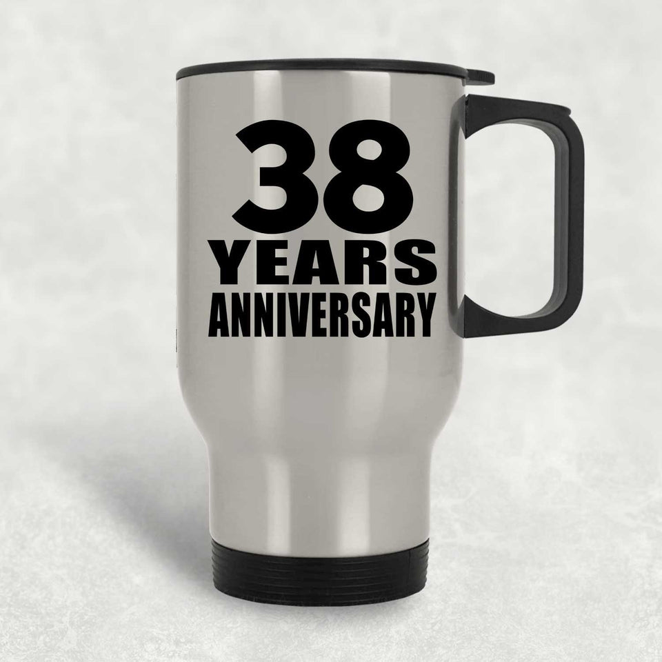 38th Anniversary 38 Years - Silver Travel Mug