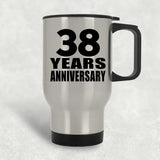 38th Anniversary 38 Years - Silver Travel Mug