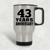 43rd Anniversary 43 Years - Silver Travel Mug