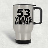 53rd Anniversary 53 Years - Silver Travel Mug