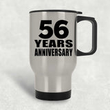 56th Anniversary 56 Years - Silver Travel Mug