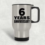 6th Anniversary 6 Years - Silver Travel Mug
