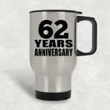 62nd Anniversary 62 Years - Silver Travel Mug