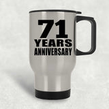 71st Anniversary 71 Years - Silver Travel Mug