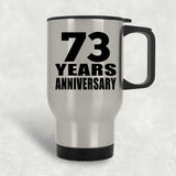 73rd Anniversary 73 Years - Silver Travel Mug