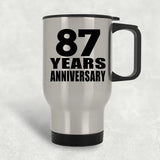 87th Anniversary 87 Years - Silver Travel Mug