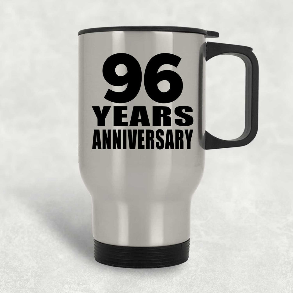 96th Anniversary 96 Years - Silver Travel Mug