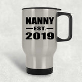 Nanny Established EST. 2019 - Silver Travel Mug