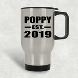 Poppy Established EST. 2019 - Silver Travel Mug