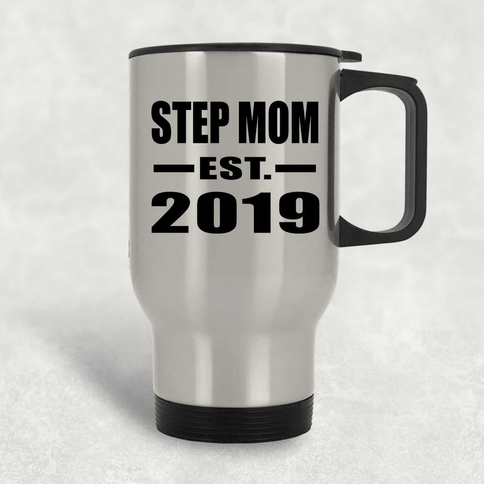 Step Mom Established EST. 2019 - Silver Travel Mug