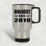 Biologist Established EST. 2019 - Silver Travel Mug