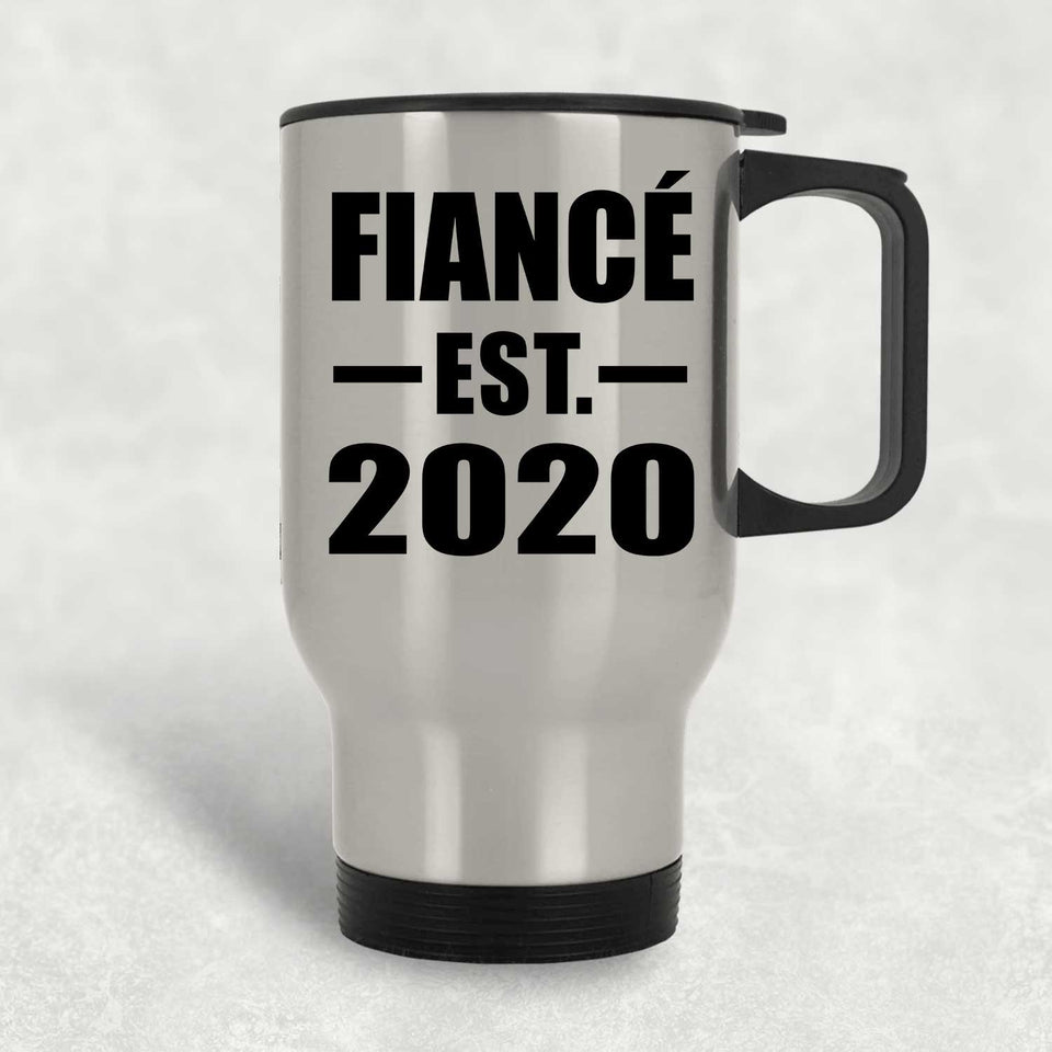 Fiance Established EST. 2020 - Silver Travel Mug