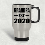 Grandpa Established EST. 2020 - Silver Travel Mug