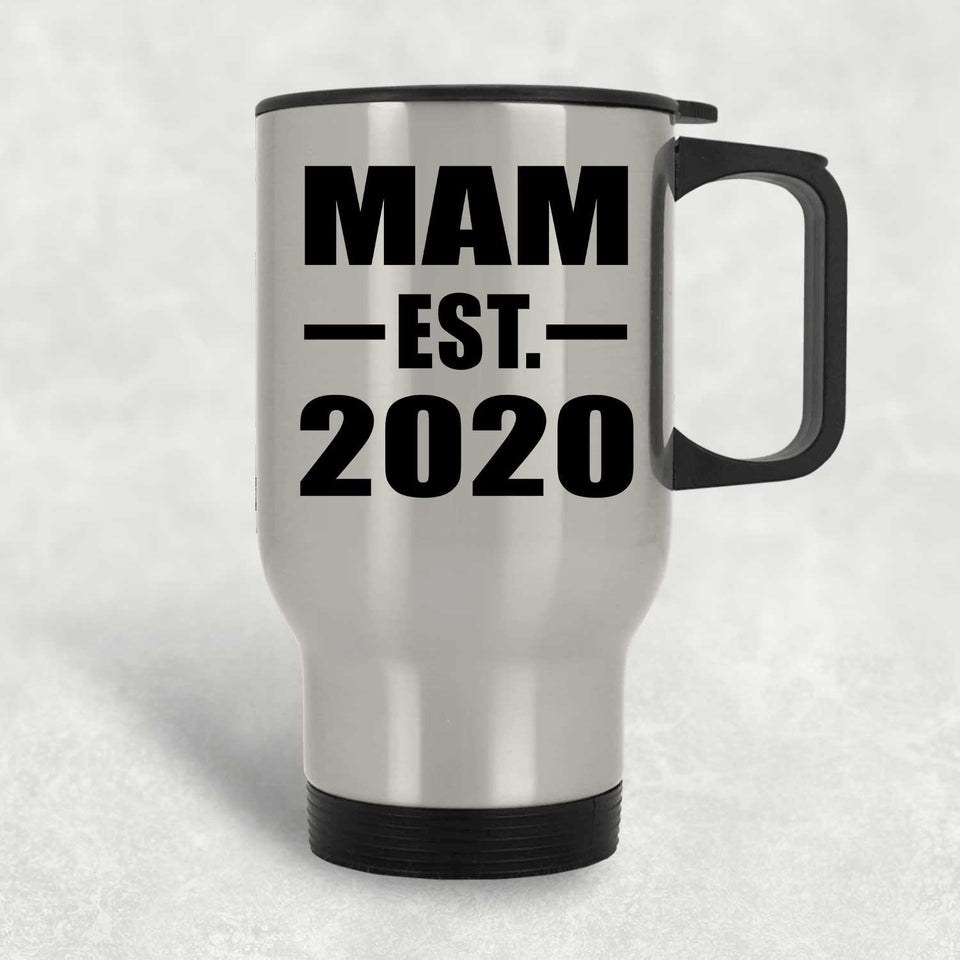 Mam Established EST. 2020 - Silver Travel Mug