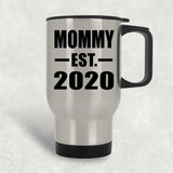 Mommy Established EST. 2020 - Silver Travel Mug