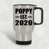 Poppy Established EST. 2020 - Silver Travel Mug