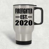 Firefighter Established EST. 2020 - Silver Travel Mug