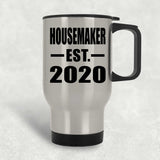 Housemaker Established EST. 2020 - Silver Travel Mug
