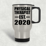 Physical Therapist Established EST. 2020 - Silver Travel Mug