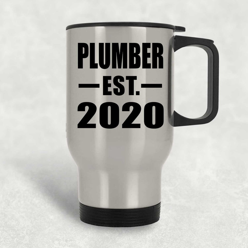 Plumber Established EST. 2020 - Silver Travel Mug