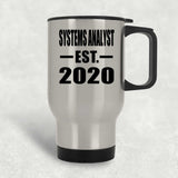 Systems Analyst Established EST. 2020 - Silver Travel Mug