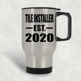 Tile Installer Established EST. 2020 - Silver Travel Mug