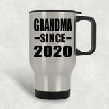 Grandma Since 2020 - Silver Travel Mug