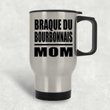 Braque Du Bourbonnais Mom - Silver Travel Mug