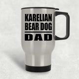 Karelian Bear Dog Dad - Silver Travel Mug
