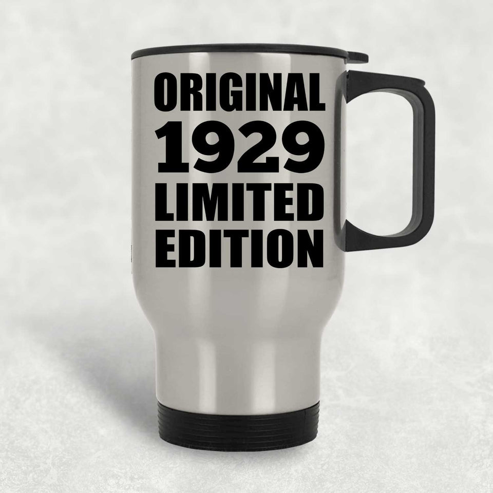 95th Birthday Original 1929 Limited Edition - Silver Travel Mug