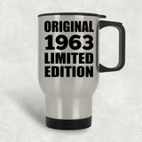61st Birthday Original 1963 Limited Edition - Silver Travel Mug