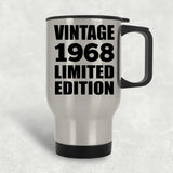 56th Birthday Vintage 1968 Limited Edition - Silver Travel Mug