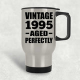 29th Birthday Vintage 1995 Aged Perfectly - Silver Travel Mug