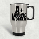 A+ Animal Care Worker - Silver Travel Mug