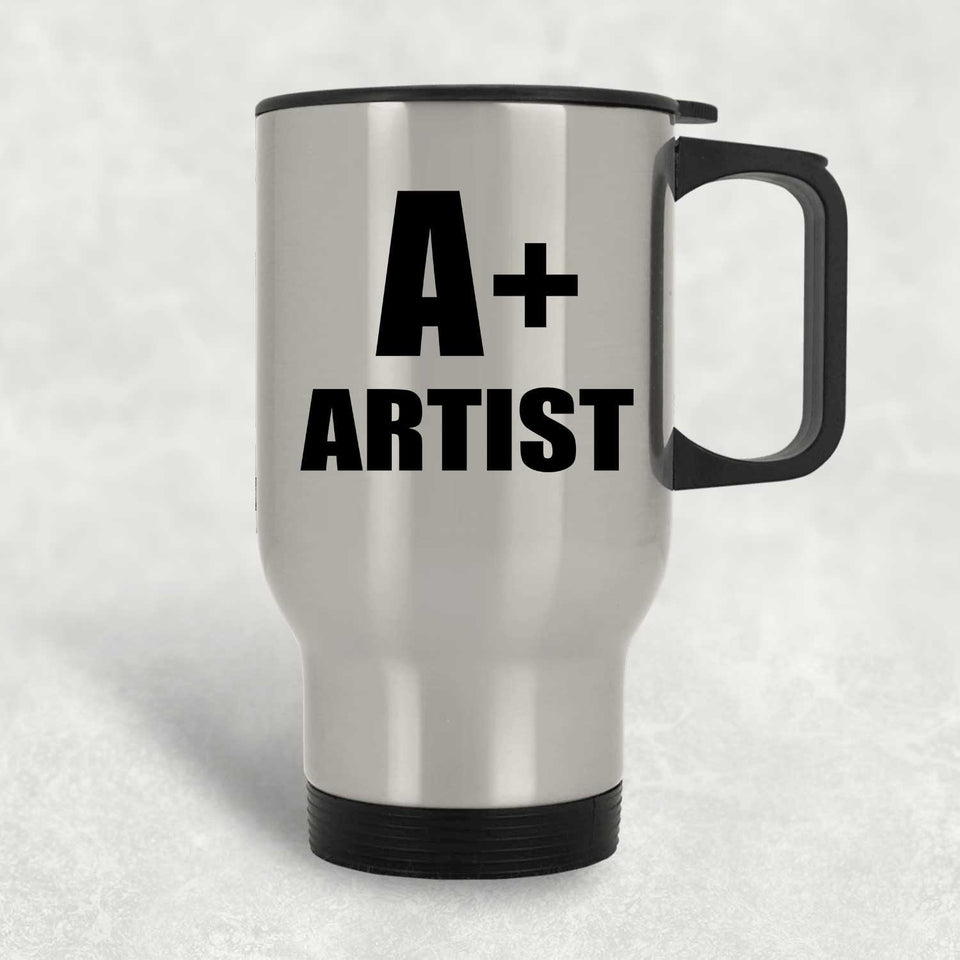 A+ Artist - Silver Travel Mug
